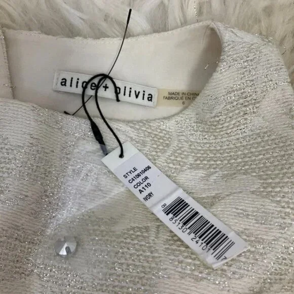 Alice + Olivia 'Lillyanne' Jacquard Fit & Flare Dress